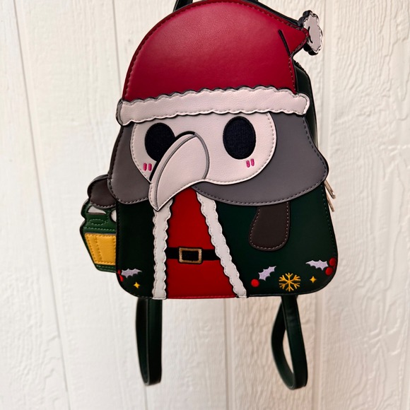NWT Squishable Festive Doctor Plague Backpack Christmas Holiday Unique Accessory main image 5